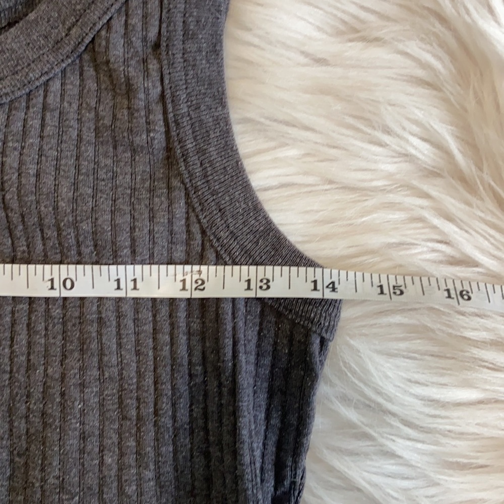 Blanc Noir Ribbed Tank Top Gray - Picture 6 of 7